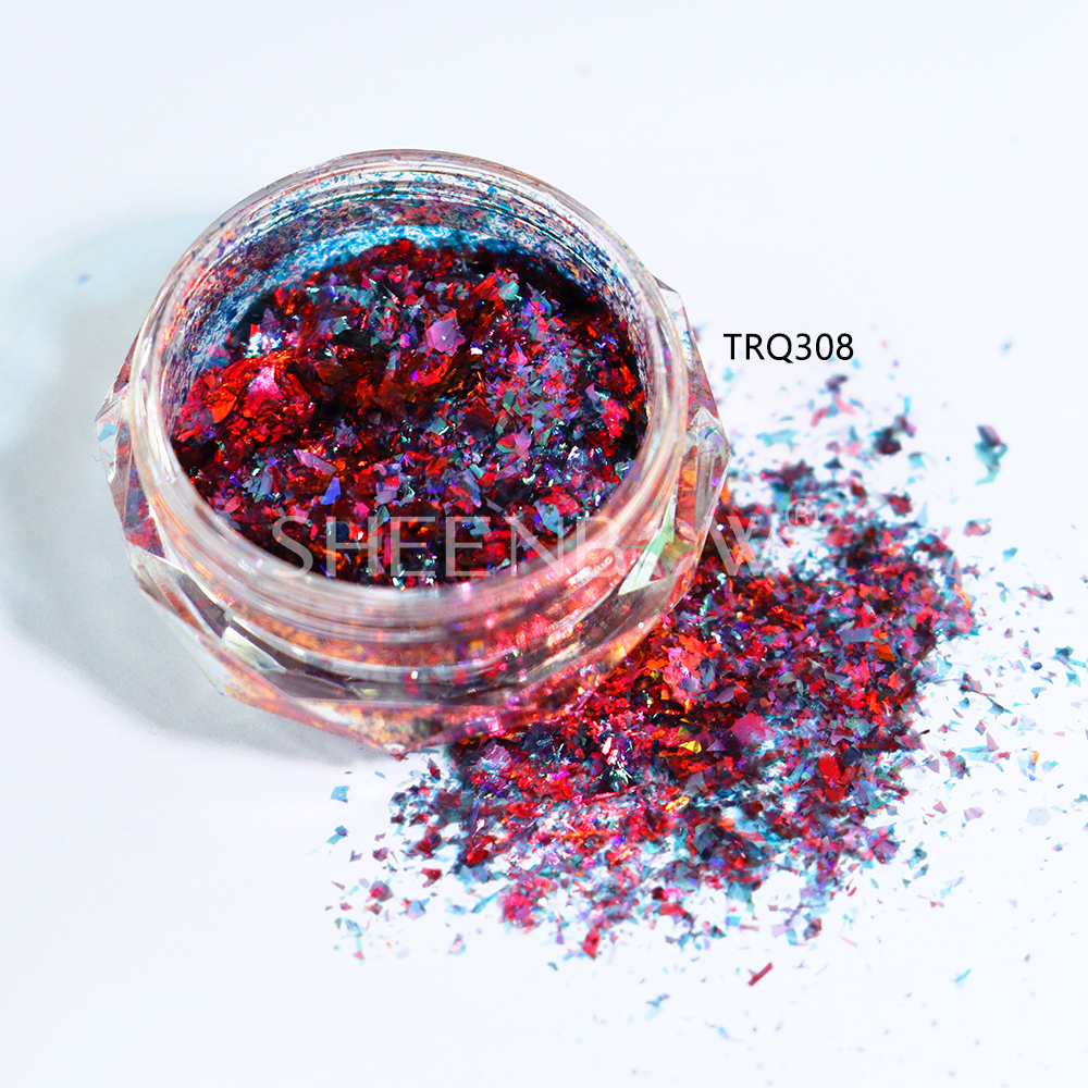 camaleónCambiodecolorGlitter（Uñas & Maquillaje）