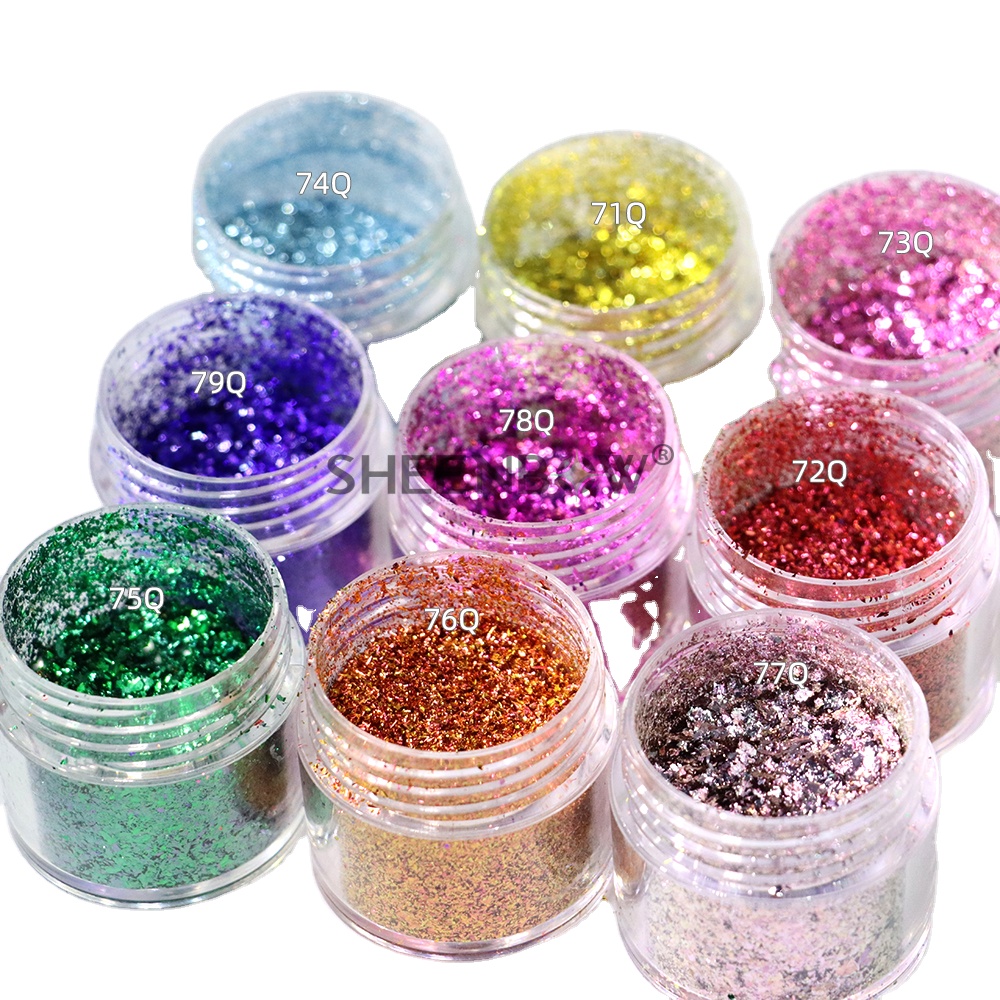 CambiodecolorMetálicoGlitter（sombras & Cara y cuerpo）