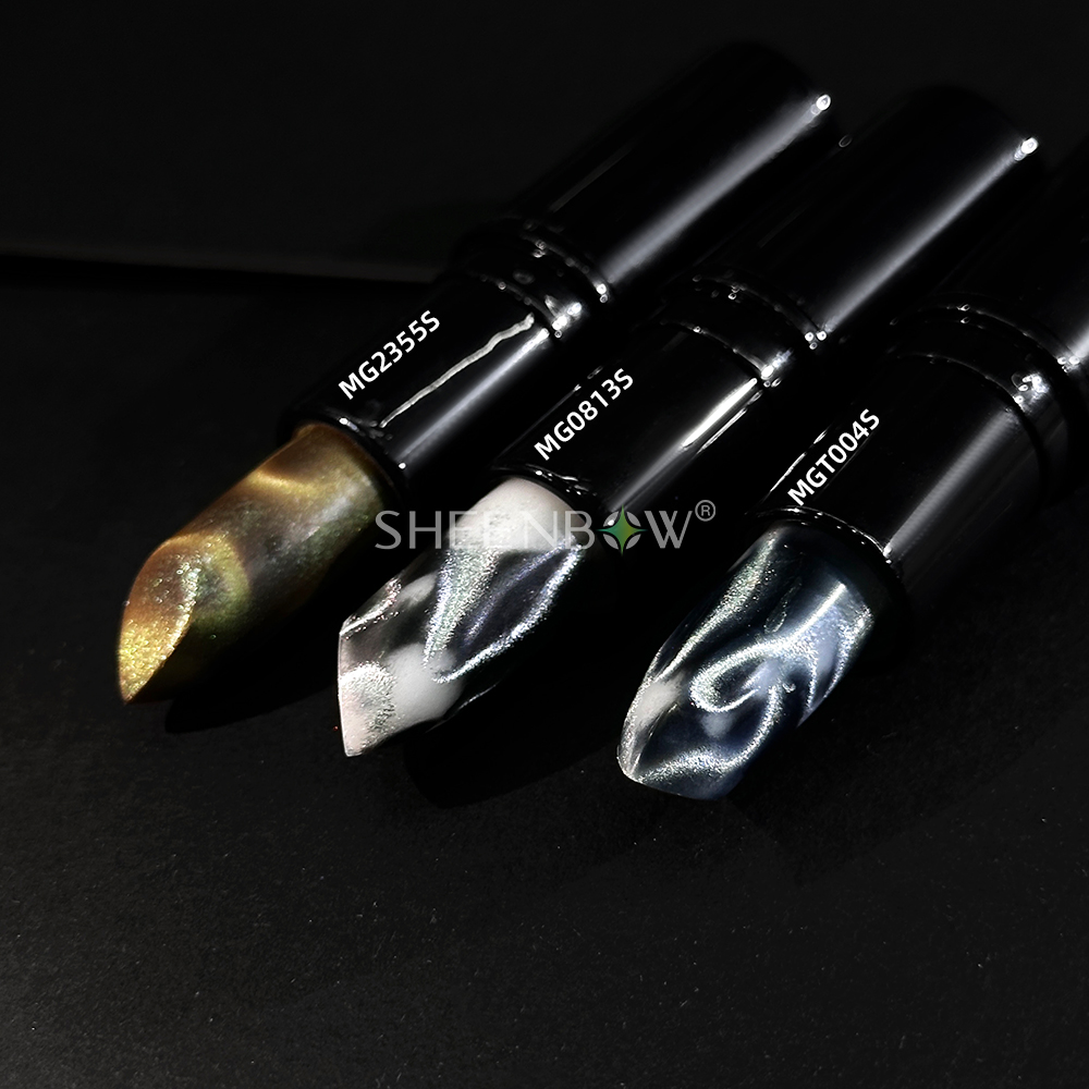 camaleónMagnético3DojodegatoIridiscente（sombras·Uñas）