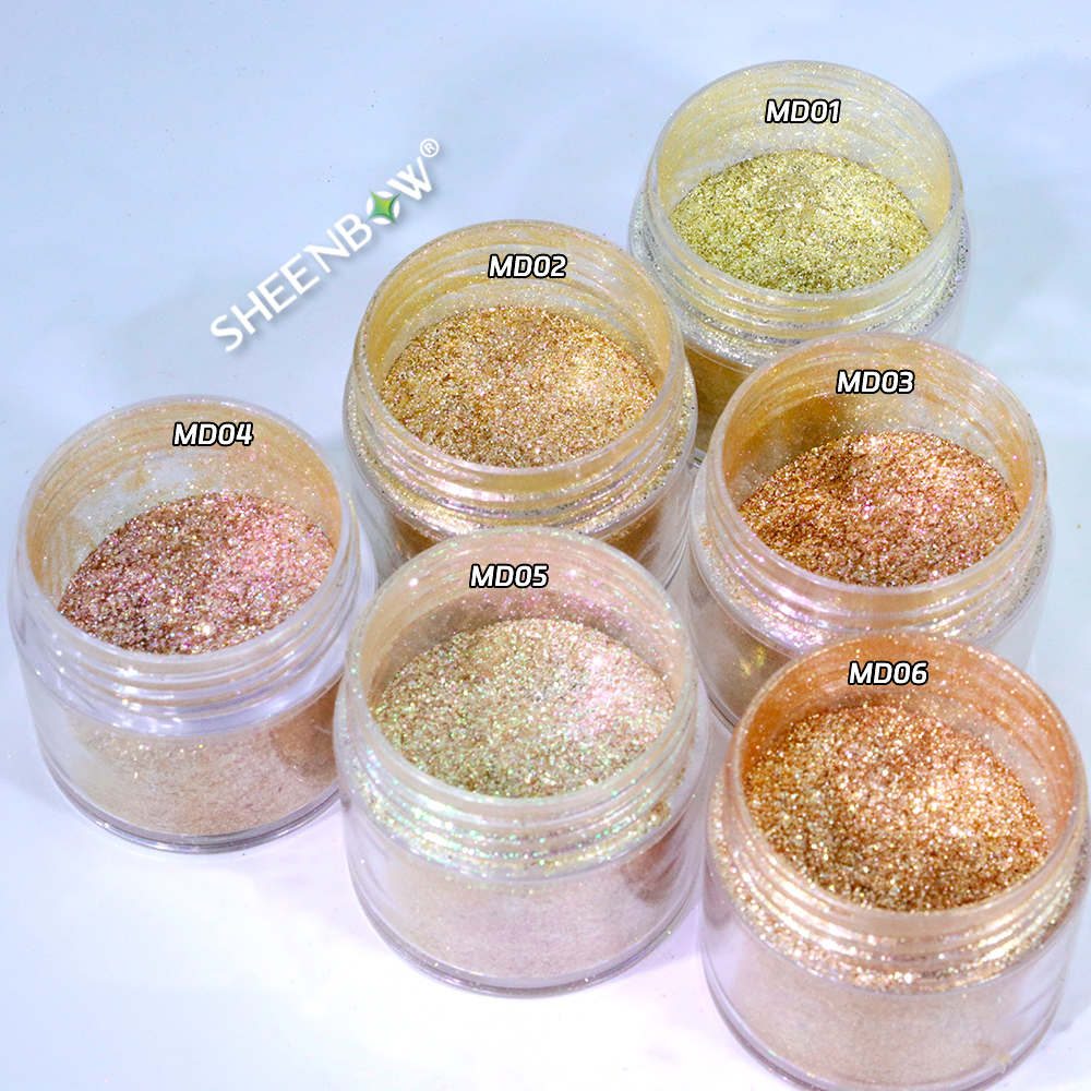CambiodecolorMetálicoGlitter（sombras·Maquillaje）